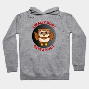 I Really Don't Give A Hoot | Owl Pun Hoodie